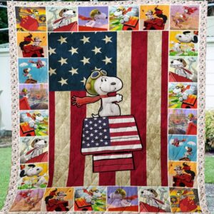Snoopy America Summer Quilt  Quilt